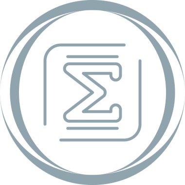 Özet simgesinin vektör illüstrasyonu