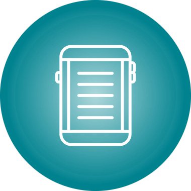 E-okuyucu ağ simgesi, vektör illüstrasyonu