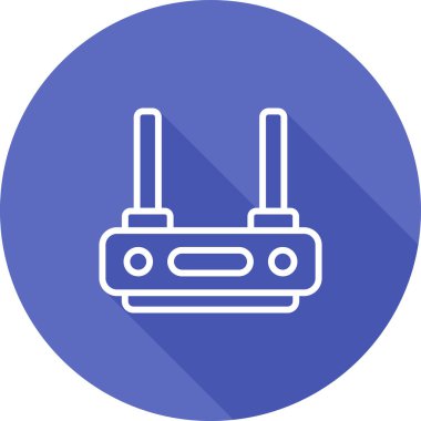 router vektör simgesi, tasarım taslağı 