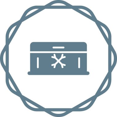 Dondurucu simgesi, vektör illüstrasyonu basit tasarım