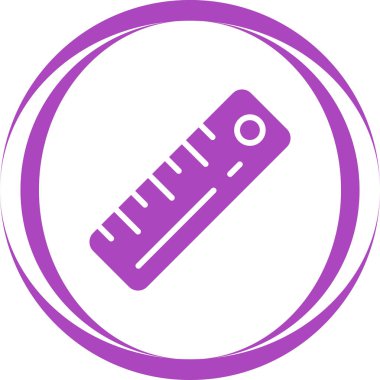 Cetvel web simgesi, vektör çizim