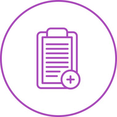 Kontrol listesi. Web simgesi basit illüstrasyon