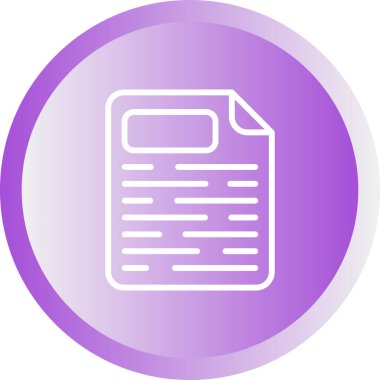 Sayfa Yüzleşmesi simgesinin vektör çizimi