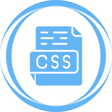 CSS dosya vektör illüstrasyonu
