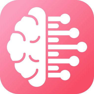  İş Zekası web simgesi vektör illüstrasyonu 