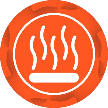 duman sinyali simgesi, web illüstrasyonu