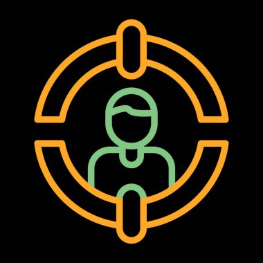 Müşteri Segmentasyon simgesinin vektör illüstrasyonu