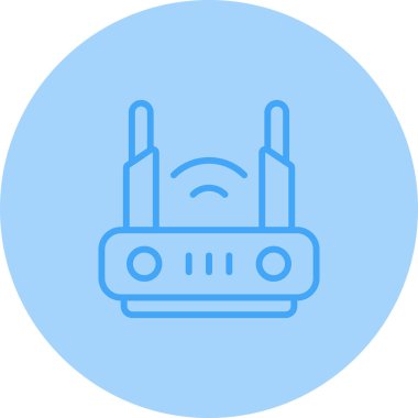router vektör simgesi, tasarım taslağı 