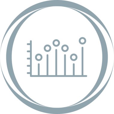 Stats icon, vector illustration simple design