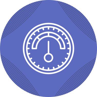Barometre web simgesi basit illüstrasyon