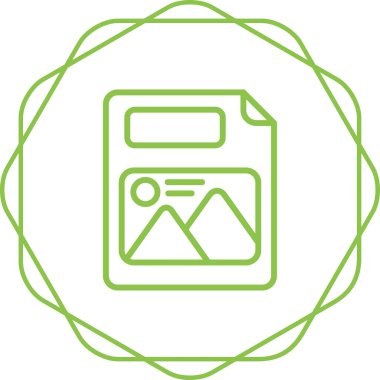 Resim dosyası. Web simgesi basit illüstrasyon