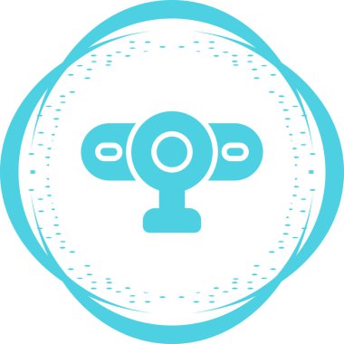 Web kamerası web simgesi vektör illüstrasyonu