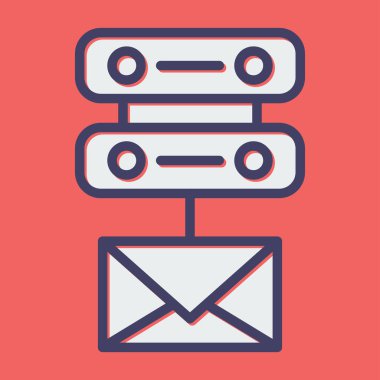 E- posta simgesinin vektör illüstrasyonu