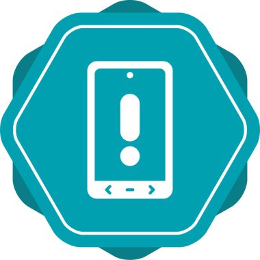 akıllı telefon simgesi, vektör illüstrasyonu basit tasarım