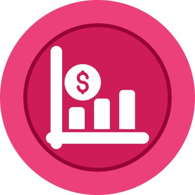 iş grafiği simgesi, vektör illüstrasyonu