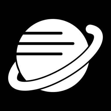 Gezegen web simgesi vektör illüstrasyonu 