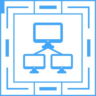 Ağ İzleme Vektörü Simgesi Beyaz Arkaplanda İzole Edildi 