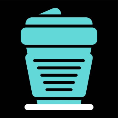 kahve fincanı simgesi web illüstrasyonu