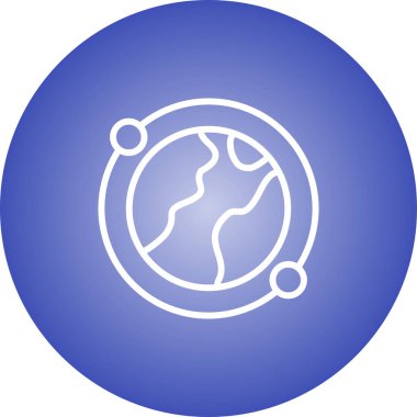 Earth icon, vector illustration simple design