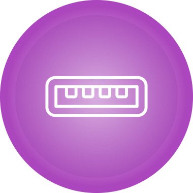 usb simgesi, vektör illüstrasyonu basit tasarım