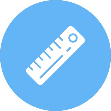 Cetvel web simgesi, vektör çizim