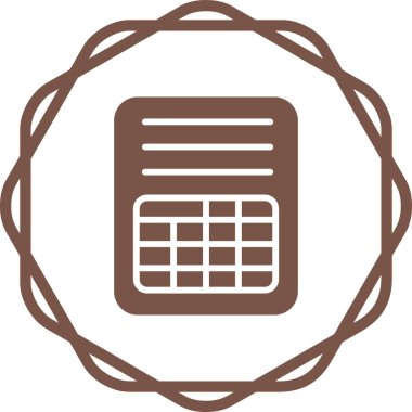 Hesap cetveli simgesi. Belge fatura çizgisi simgesi, taslak vektör işareti, beyaz üzerine izole edilmiş doğrusal resim. Sembol, logo çizimi. Düzenlenebilir felç. Piksel mükemmel vektör grafikleri