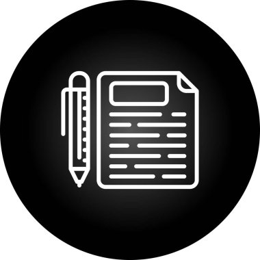 Sözleşmeli ağ simgesi, vektör illüstrasyonu