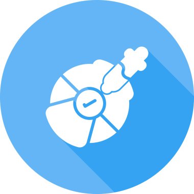 Renkli tekerlek simgesi. Parlak spektrum vektörü. Dairesel gradyan çizimi. Canlı tasarım ögesi.