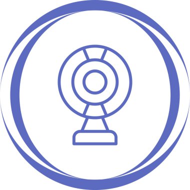 Web kamerası web simgesi vektör illüstrasyonu