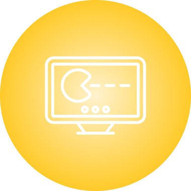 Oyun ikonu. Siluet tarzı. Oyun konsolu. Video oyunu ikonu. Vektör İllüstrasyonu