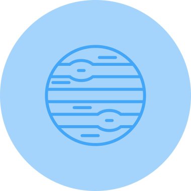 Gezegen web simgesi vektör illüstrasyonu 