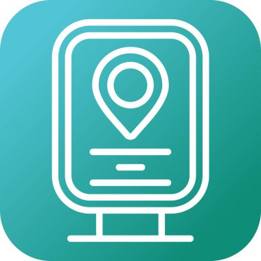 konum pin simgesi vektör illüstrasyonu 