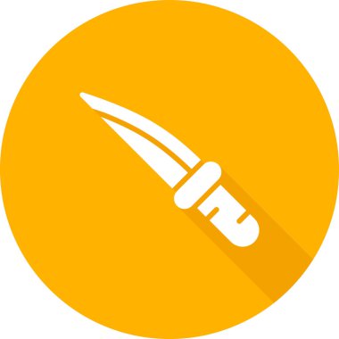 bıçak ağ simgesi, basit vektör illüstrasyonu