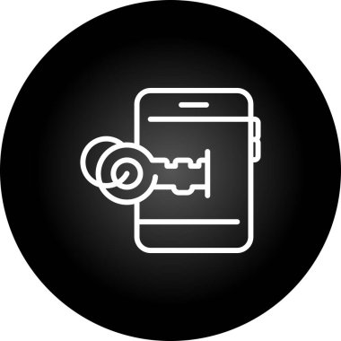 akıllı telefon simgesi, vektör illüstrasyonu basit tasarım