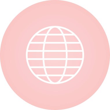 Globe web simgesinin illüstrasyonu 