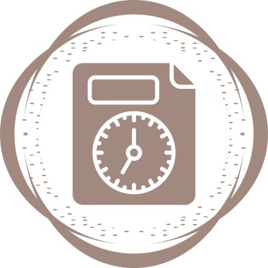 belge web simgesi vektör illüstrasyonu