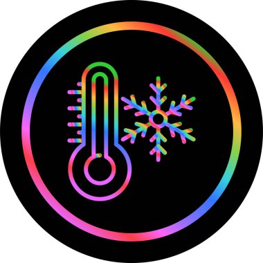 Termometre web simgesi, vektör çizim