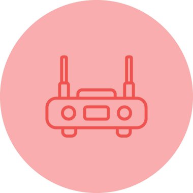 router vektör simgesi, tasarım taslağı 