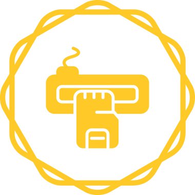 Kart Okuyucu simgesi, vektör illüstrasyonu basit tasarım