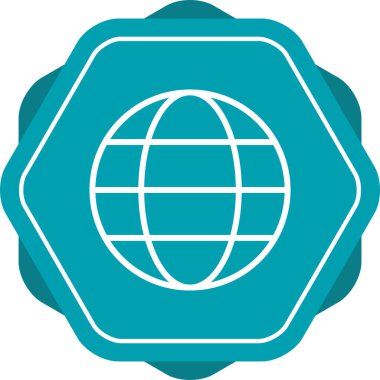 Globe web simgesinin illüstrasyonu 