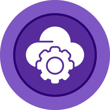 bulut web simgesi basit illüstrasyon