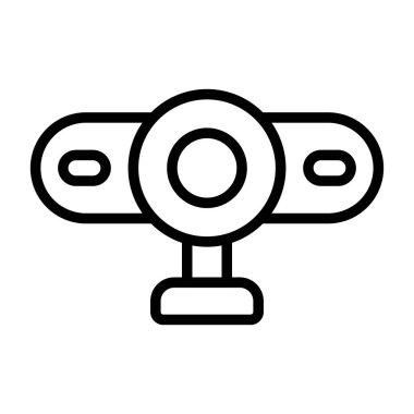 Web kamerası web simgesi vektör illüstrasyonu
