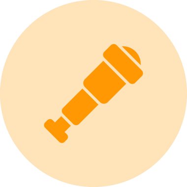 Teleskop simgesi. Eğitim ve bilim koleksiyonundan ince çizgili teleskop ikonu. Beyaz arkaplanda izole edilmiş ana hat vektörü