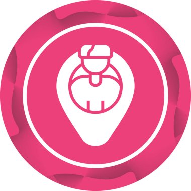 Kullanıcı Yolculuğu Vektör Ana Hattı Simge Tasarımı çizimi. Beyaz arkaplanda Müşteri Hizmetleri Sembolü 