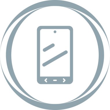 akıllı telefon simgesi, vektör illüstrasyonu basit tasarım