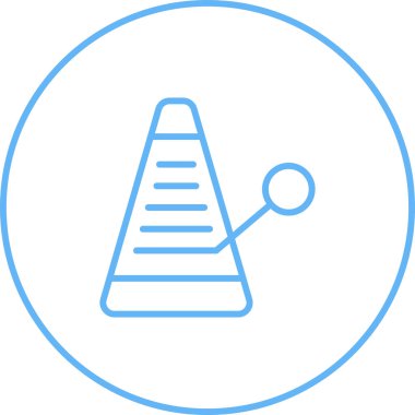 Metronom simgesinin basit çizimi