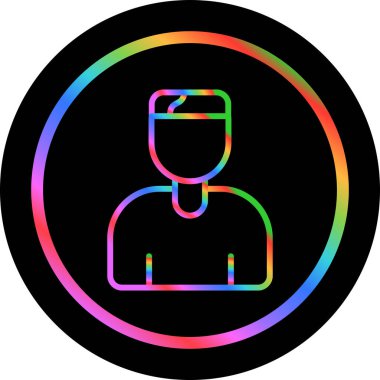 kullanıcı. Web simgesi basit illüstrasyon