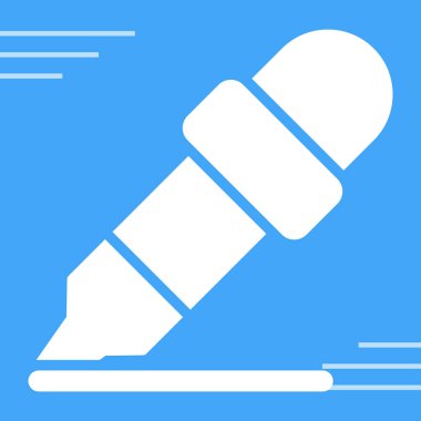 Göz damlası Simgesi Düzlüğü. Vektör Göz Damlası Sembolü