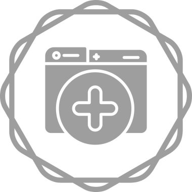 Yeni Pencere simgesi, vektör illüstrasyonu 