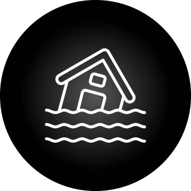 ev web simgesi, basit vektör illüstrasyonu